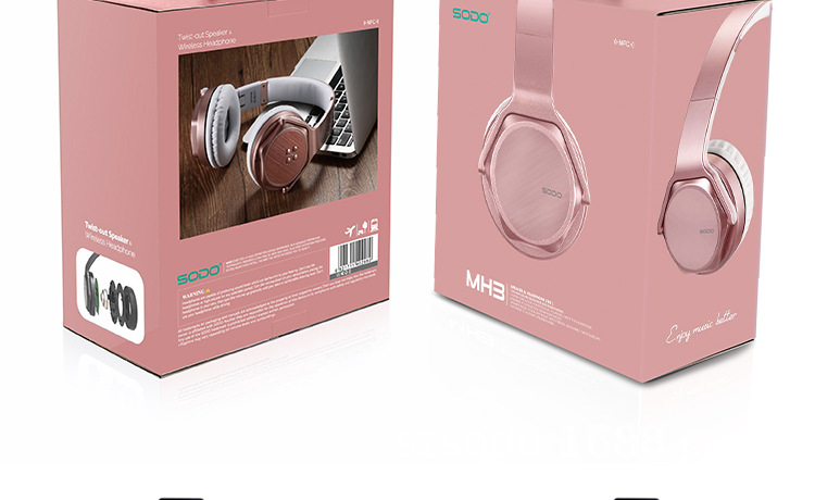 SODO MH3折叠立体声头戴式蓝牙耳机 耳麦 无线蓝牙耳机音箱厂家直销