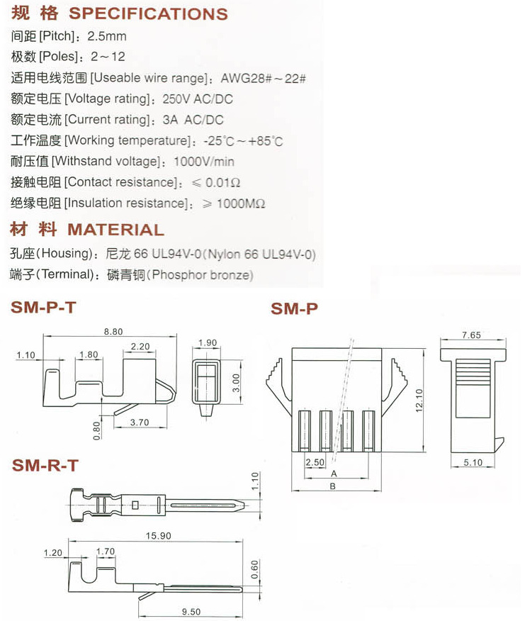 SM 2.54 规格书