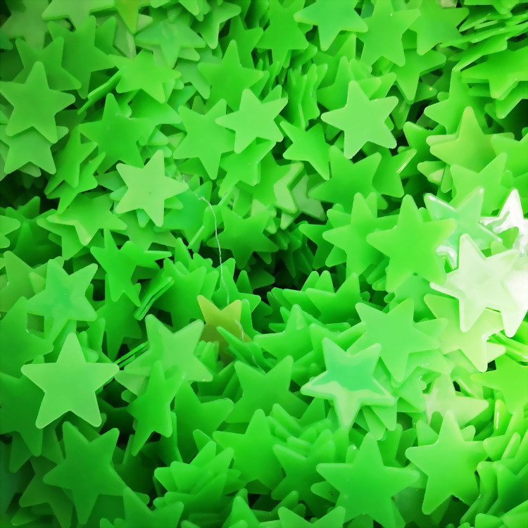 绿色-星星贴