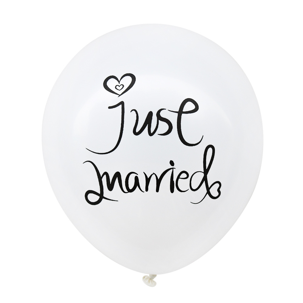 just married气球