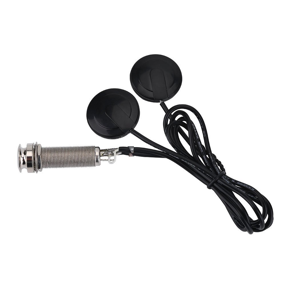 吉他曼陀铃琴及小提琴通用双压电拾音器带插孔