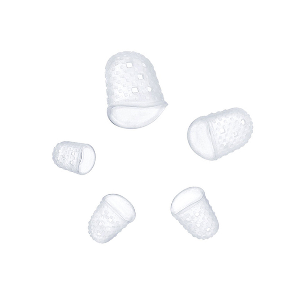 小中大硅胶防痛指套拨片套装美妙拨片黑色吉他乐器配件