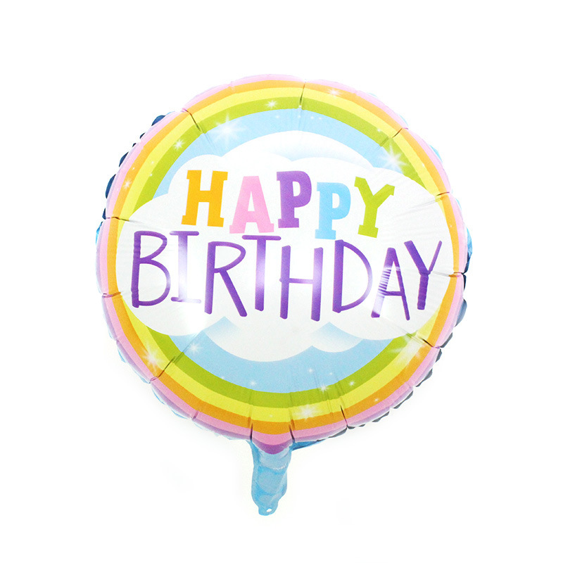 18寸马卡龙彩虹生日18in MKL RB HBD