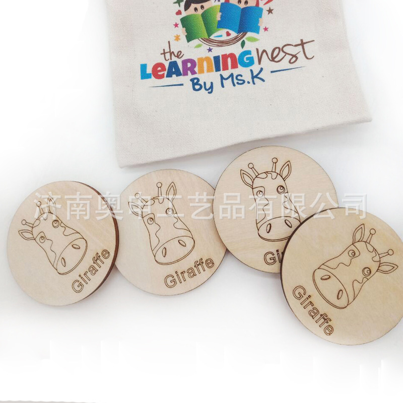 木质英文卡片定制