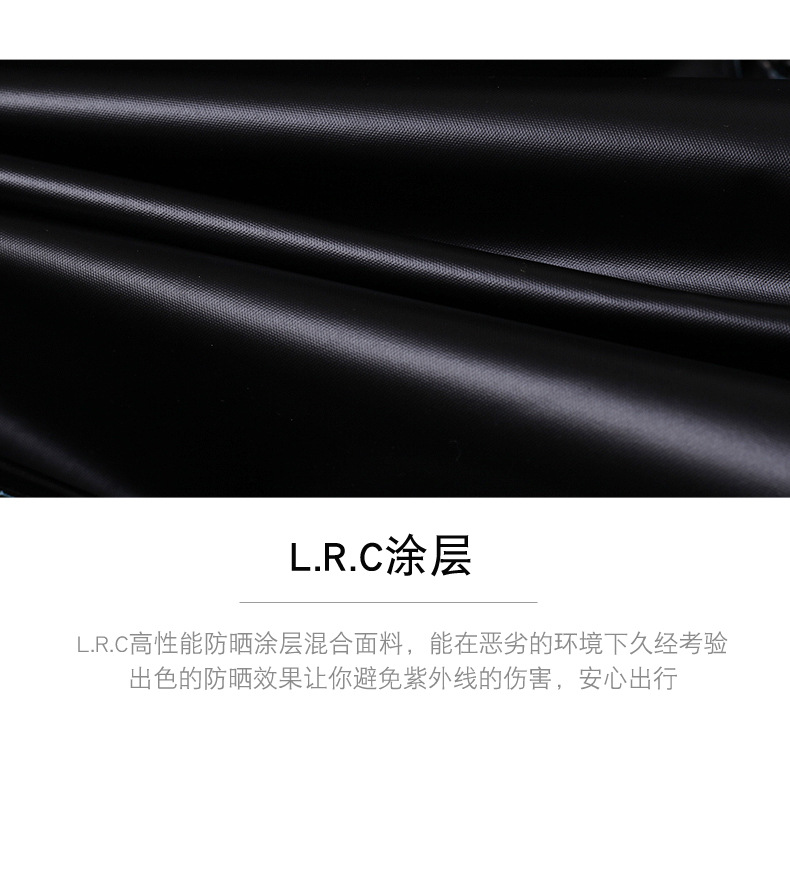 碳纤维超轻五骨三折遮阳伞 羽毛防紫外线黑胶布铅笔伞