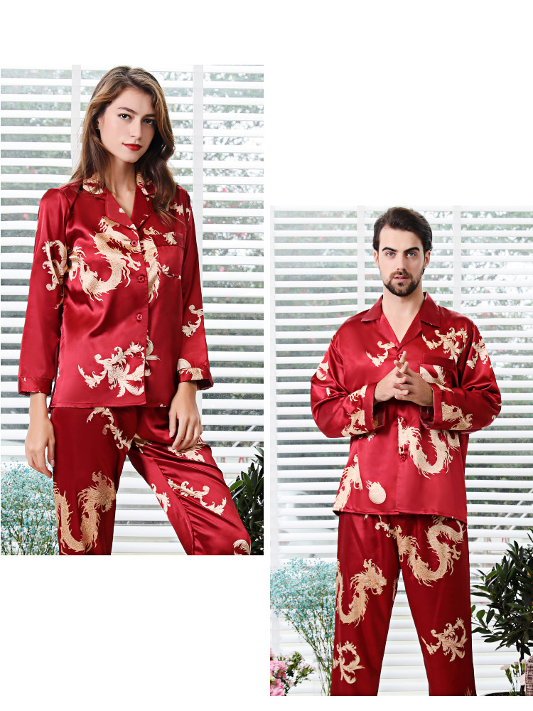 仿真丝睡衣,男女睡衣套装,男士睡衣,女士睡衣,家居睡衣,高档