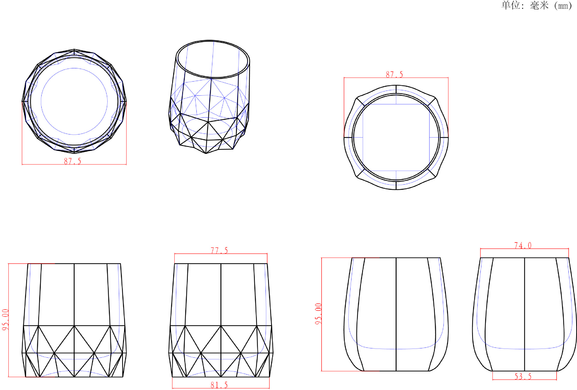 玻璃杯尺寸修改 [转换]