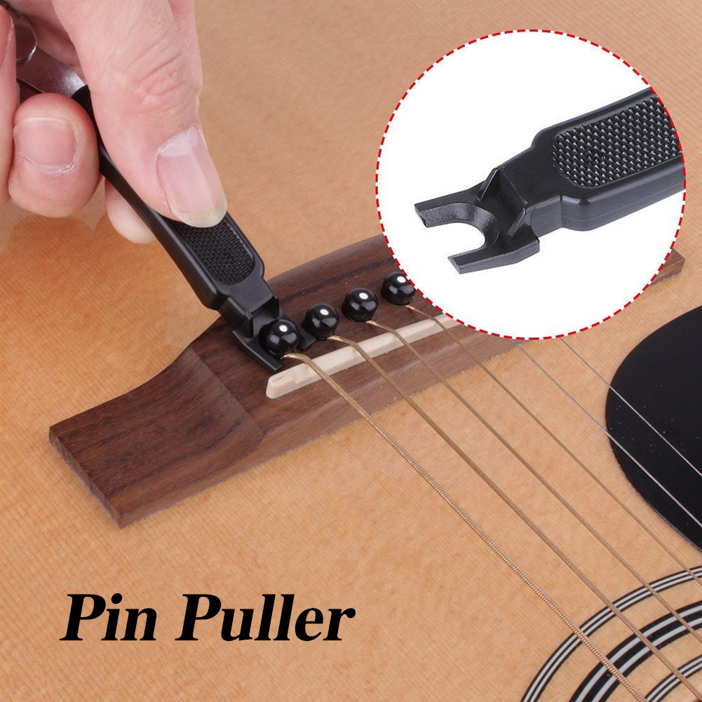 吉他三合一工具黑色 民谣吉他琴弦黄色 擦弦布