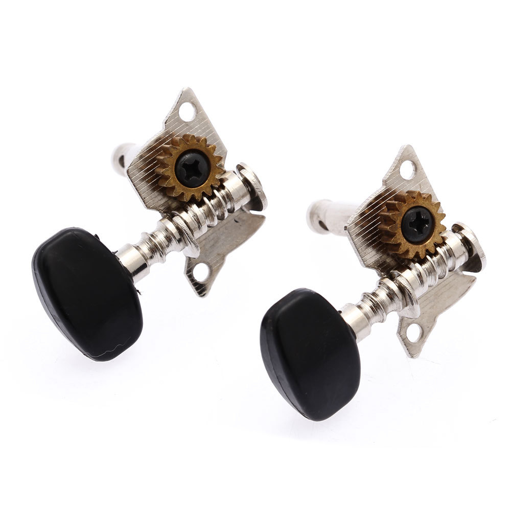 斜纹黑圆头短尾孔UK准 尤克里里琴钮 ukule