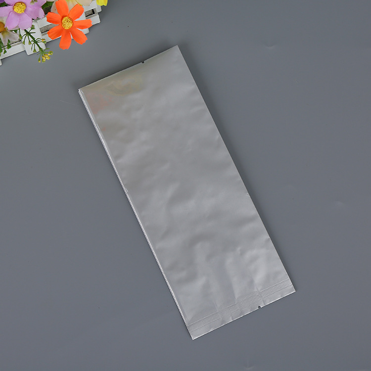 现货茶叶铝箔包装袋可站立中封纯铝箔风琴袋包装可定制