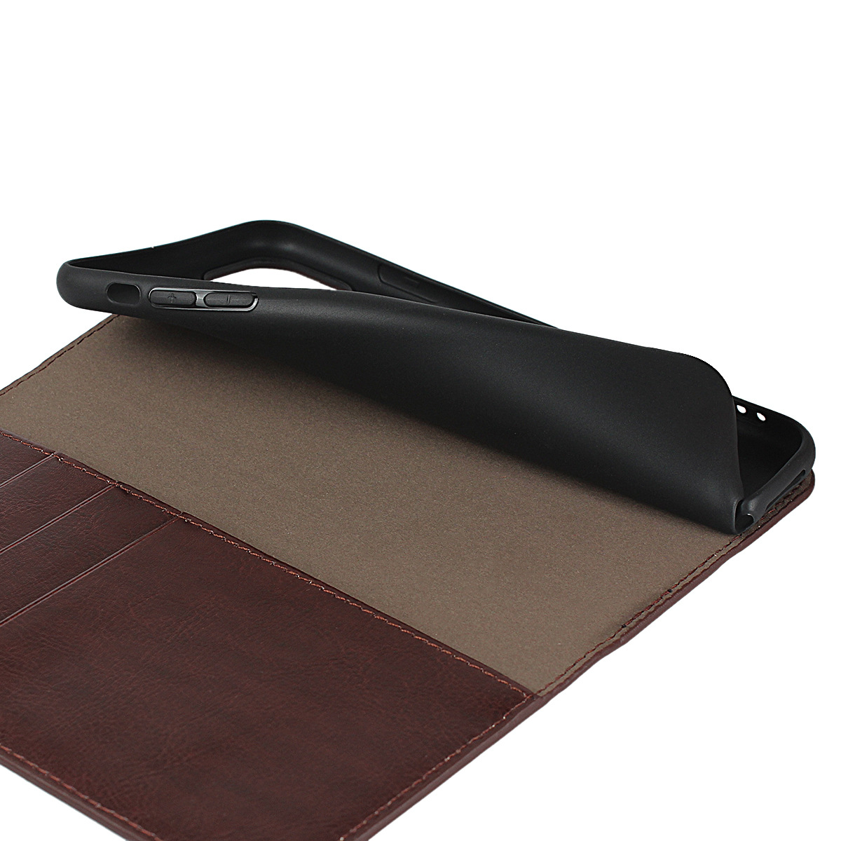 iPhone XI 疯马纹真皮钱包皮套