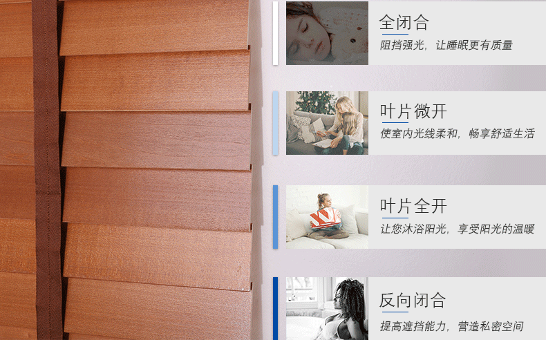 四合一宽带木百叶