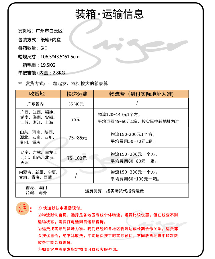 41寸收货说明