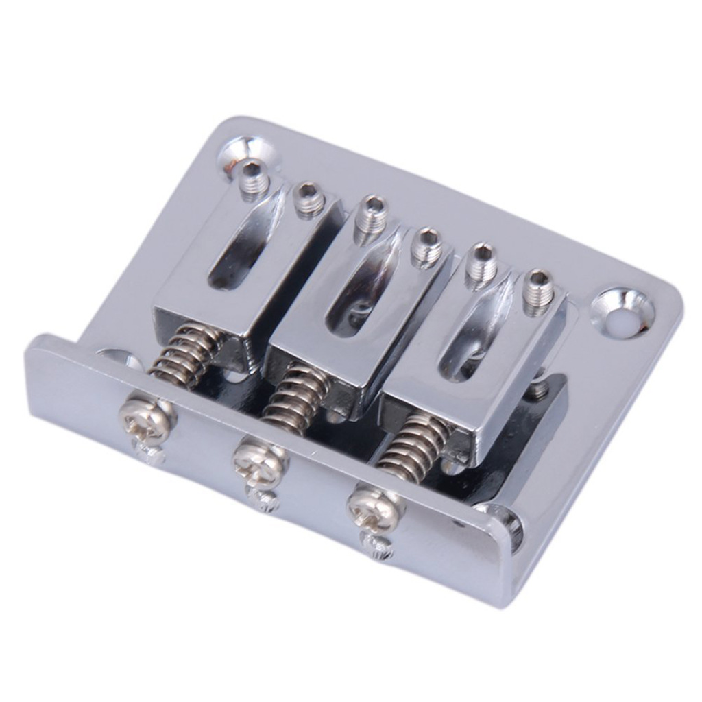 雪茄盒吉他电吉他3弦电吉他琴桥银色黑色锌合金扳手配