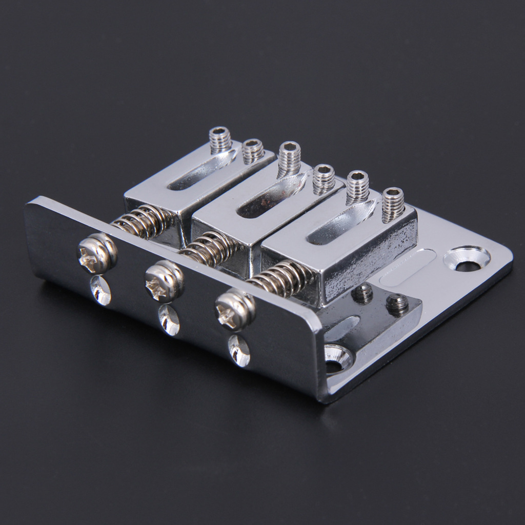 雪茄盒吉他电吉他3弦电吉他琴桥银色黑色锌合金扳手配