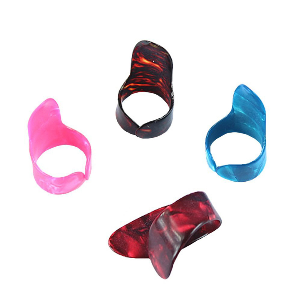 4套20PCS硅胶防痛指套 10PCS美妙拨片