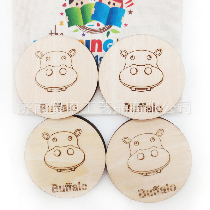 木质英文卡片定制