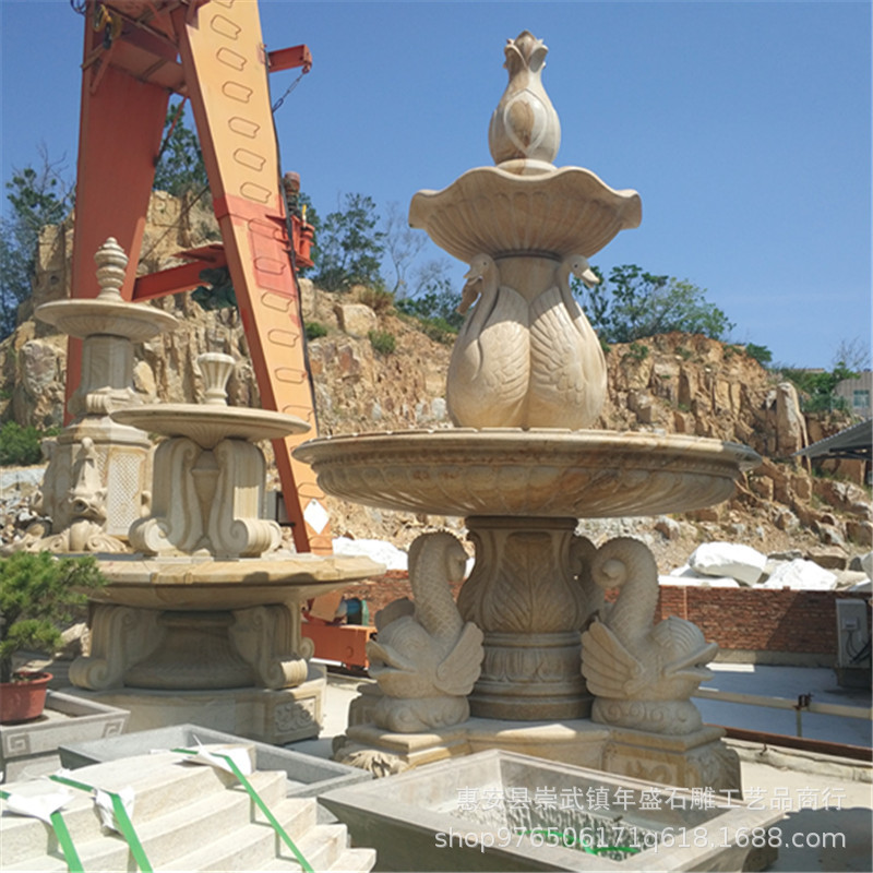 喷泉石雕