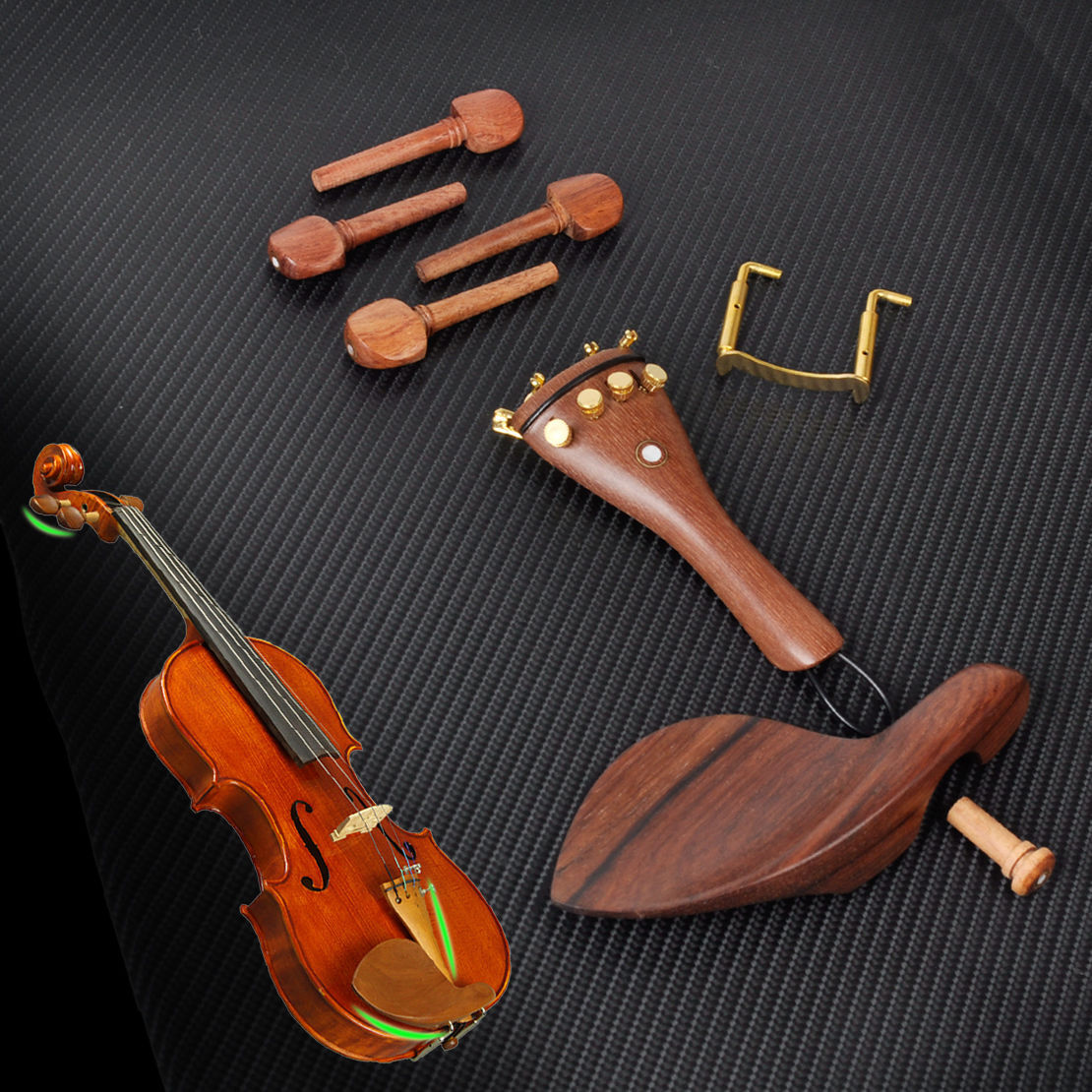 44小提琴玫瑰木全套配件 小提琴配件套装