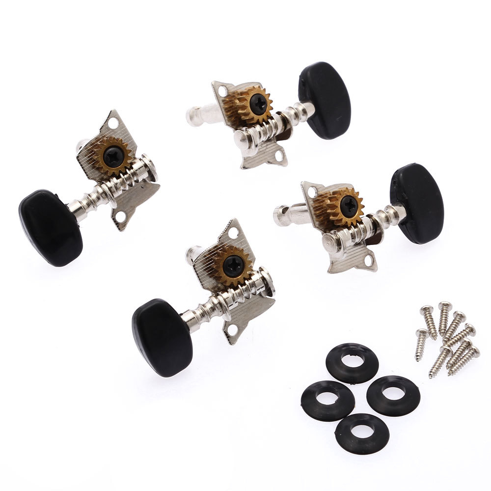 斜纹黑圆头短尾孔UK准 尤克里里琴钮 ukule