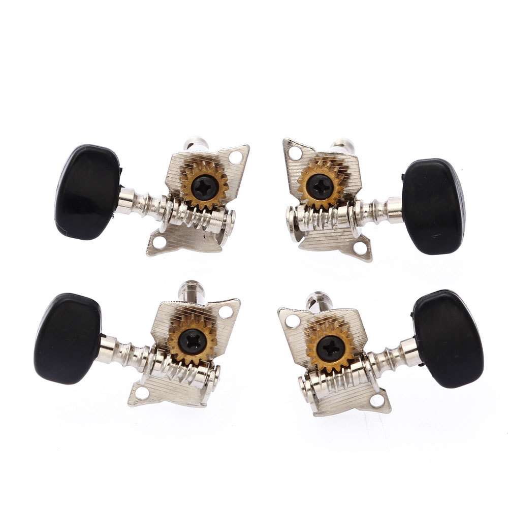 斜纹黑圆头短尾孔UK准 尤克里里琴钮 ukule