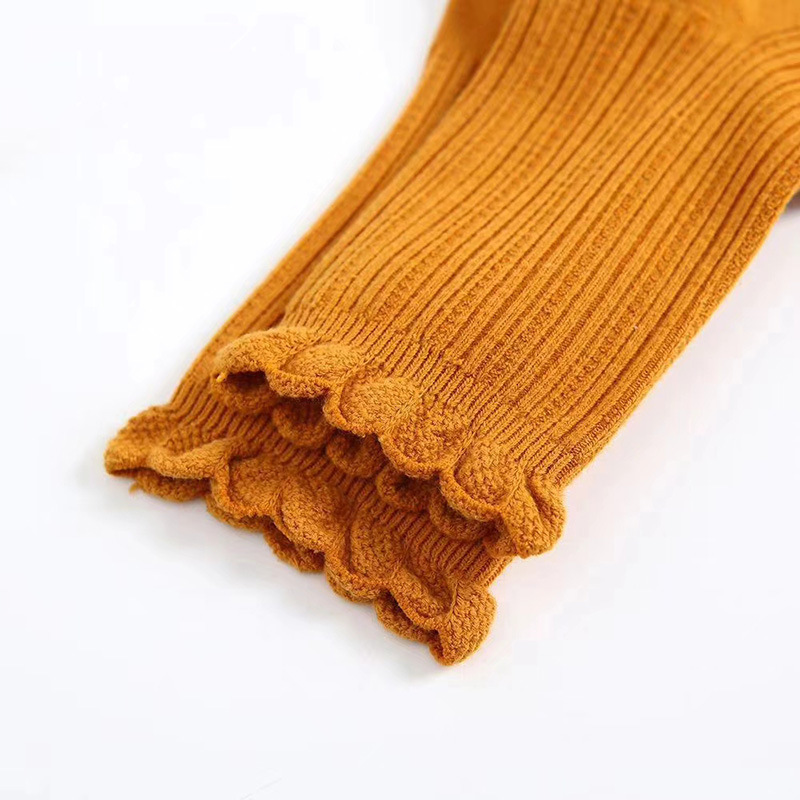 木耳边双针女袜7