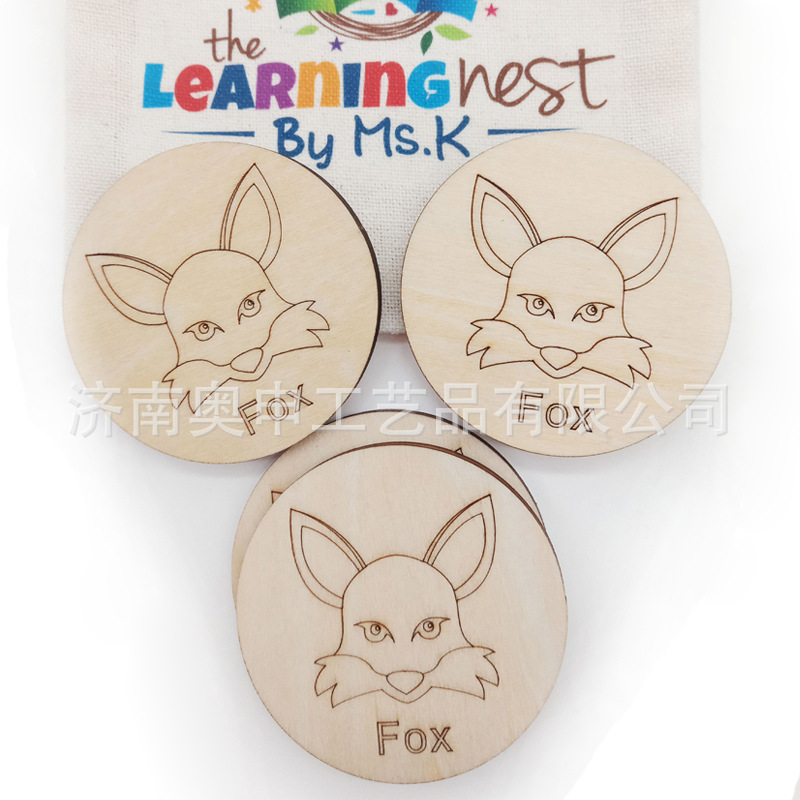 木质英文卡片定制