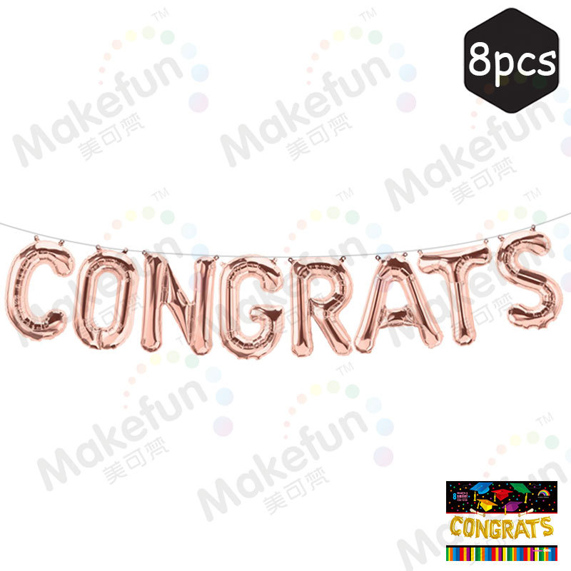 congrats套装玫瑰金色