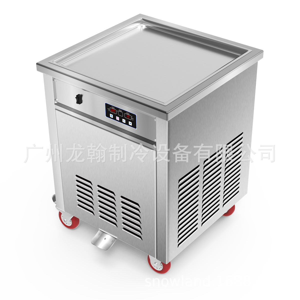 单锅方形炒冰机