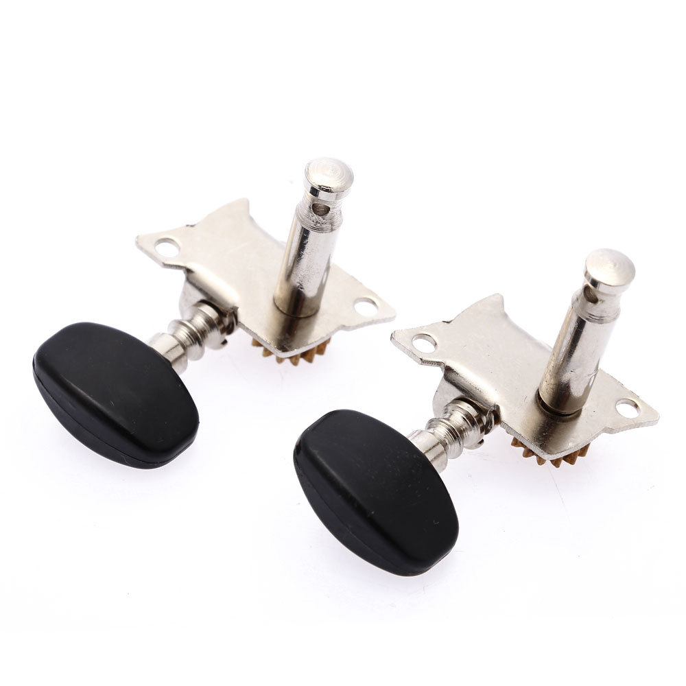 斜纹黑圆头短尾孔UK准 尤克里里琴钮 ukule