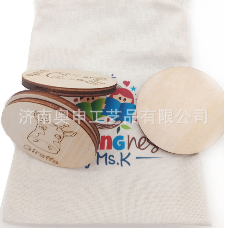 木质英文卡片定制