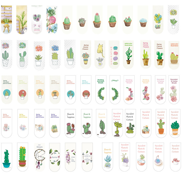 多肉系列磁性书签-20200305-