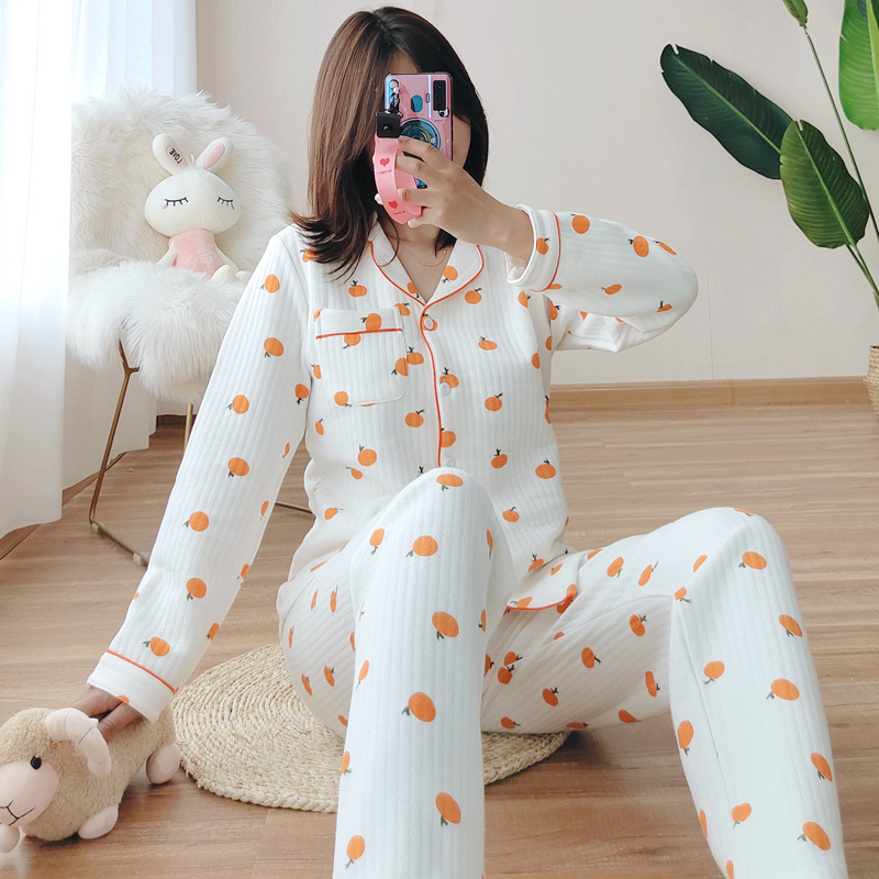 小橘子空气层睡衣