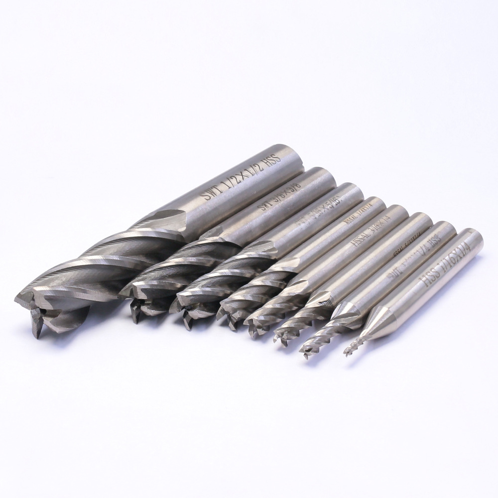 硬质四刃立铣刀套装