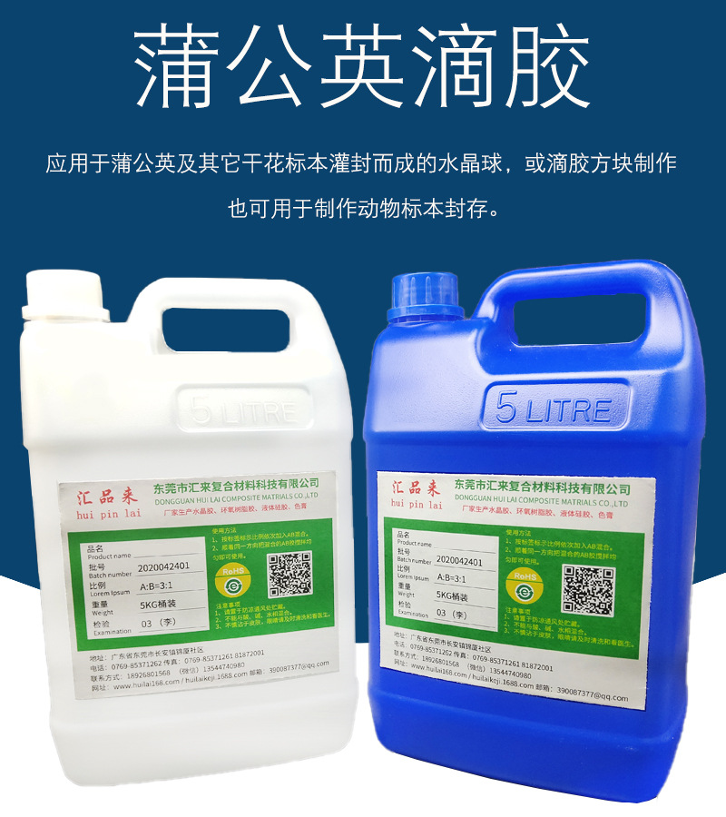 厂家直销蒲公英干花水晶胶 制作植物干花标本蒲公英镇