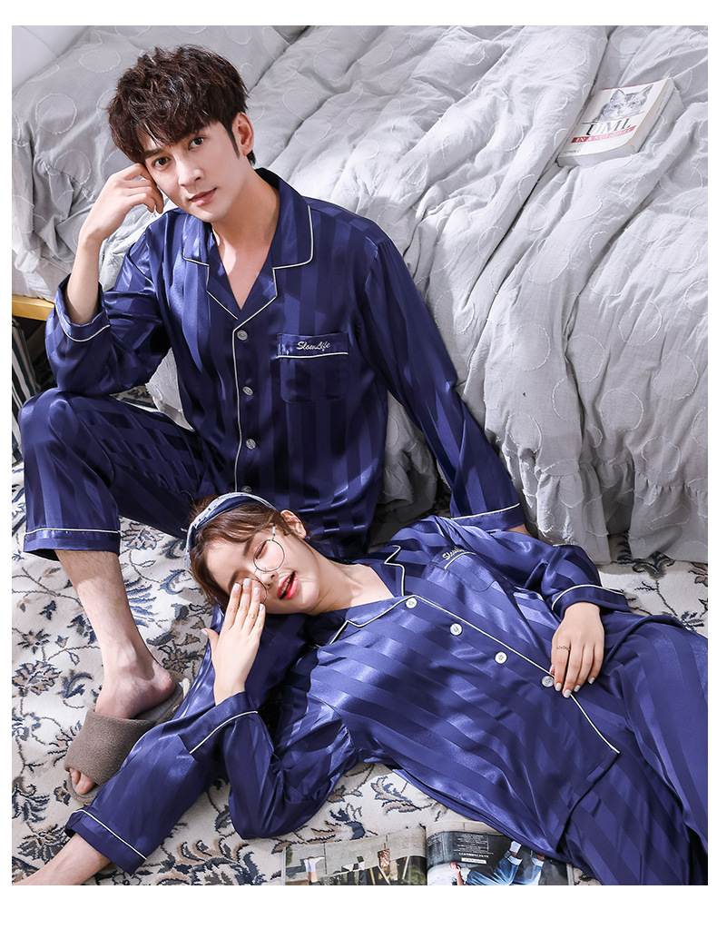 仿真丝开衫家居服