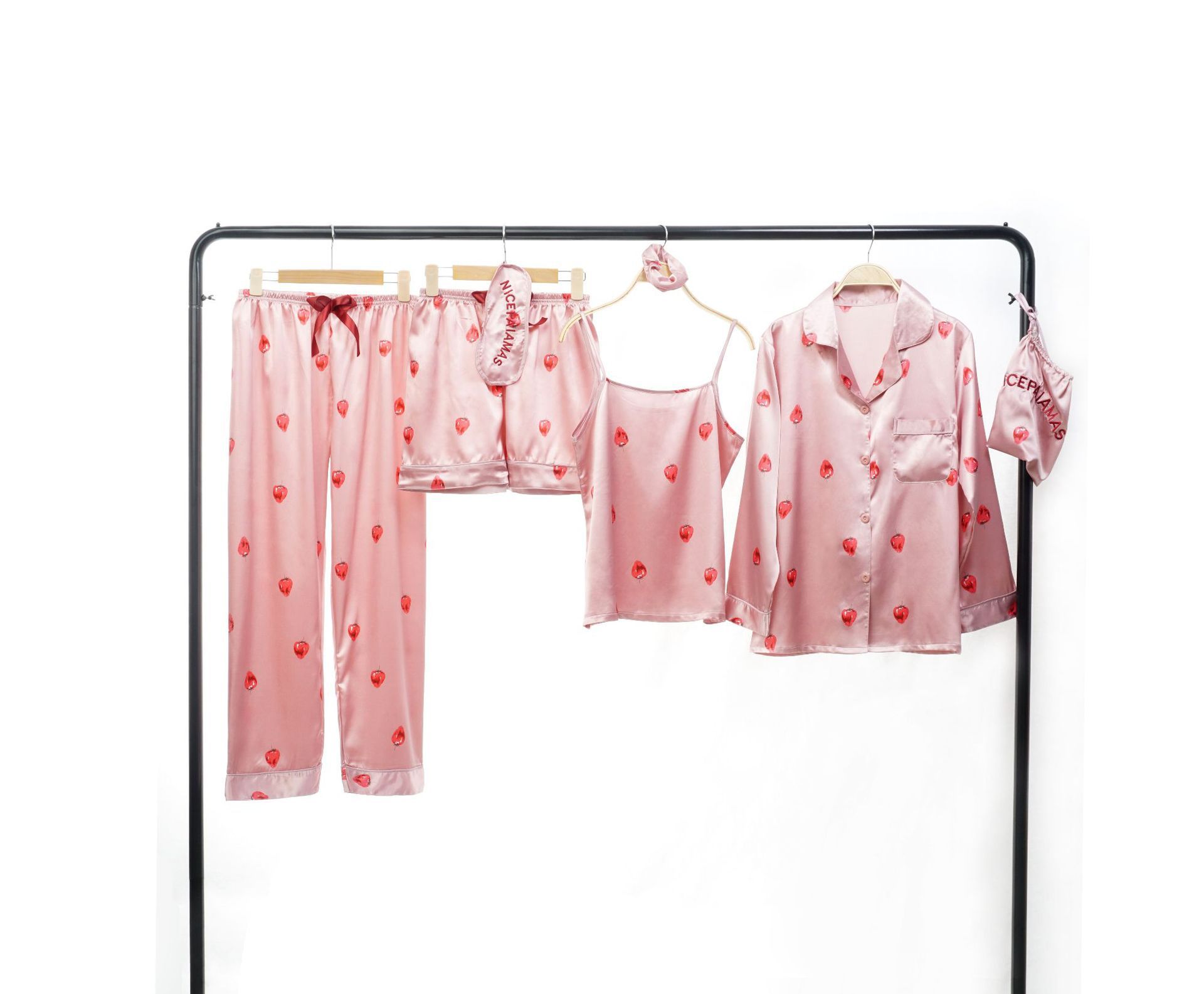 智贝详情图_15批发微商爆款草莓七件套仿真丝睡衣女春秋夏韩版