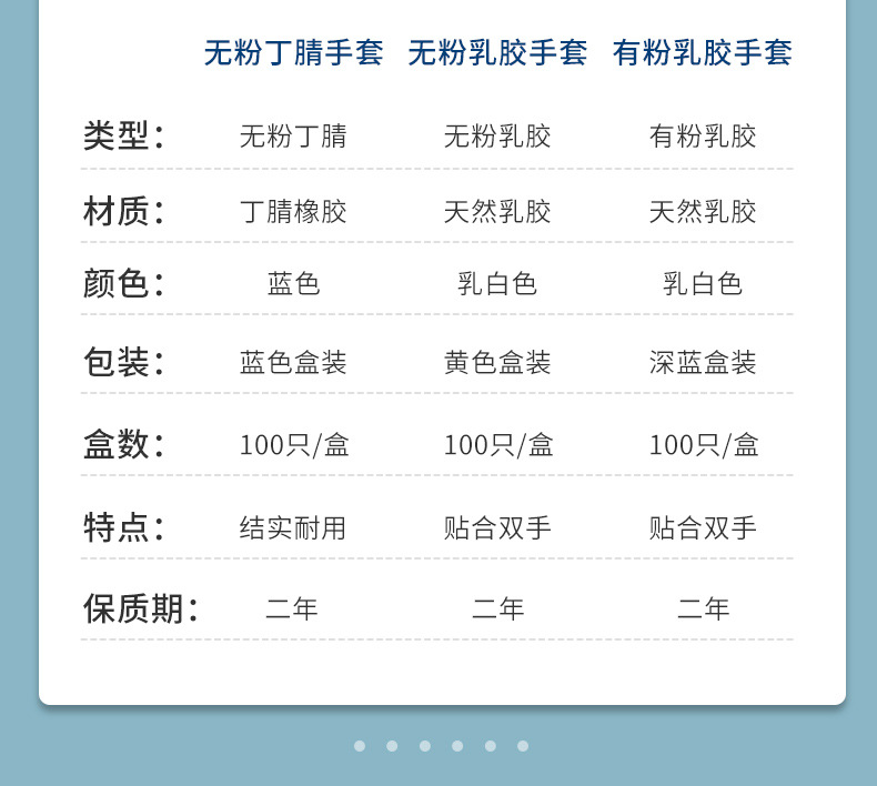 有粉乳胶手套