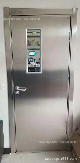 304不锈钢防火带玻璃门