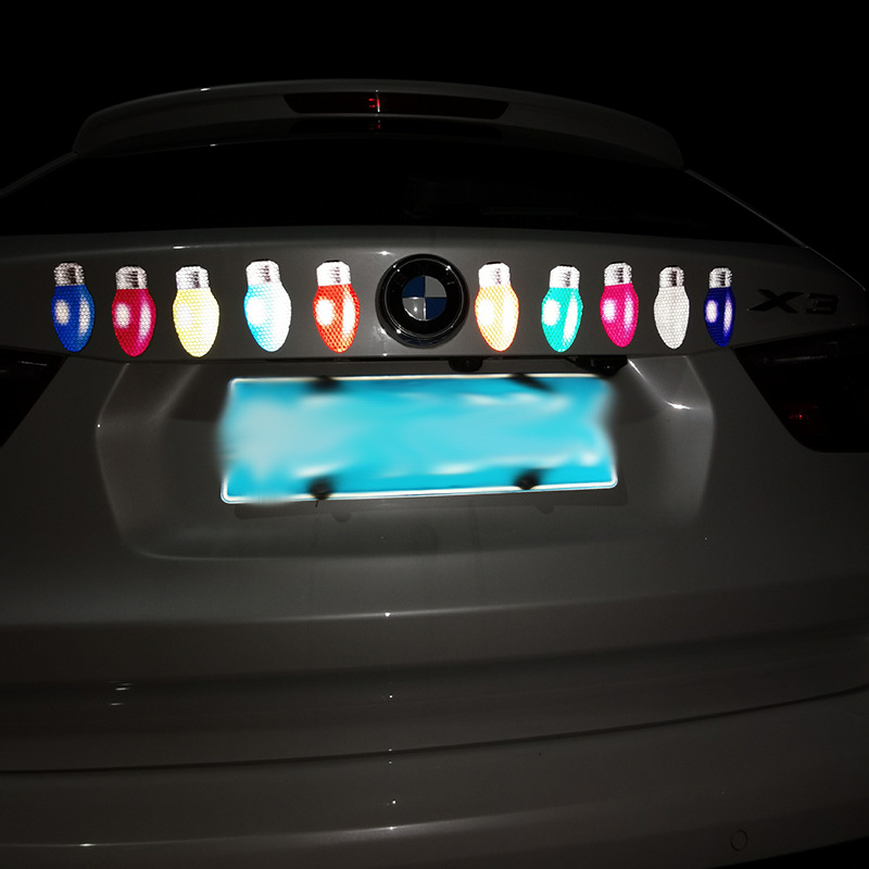 反光灯泡磁片圣诞磁性反光灯泡贴