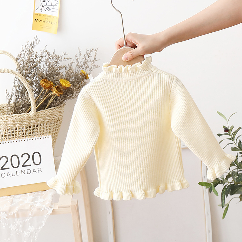 童装毛衣婴儿宝宝针织打底衫女童毛衣套头衫百搭甜美