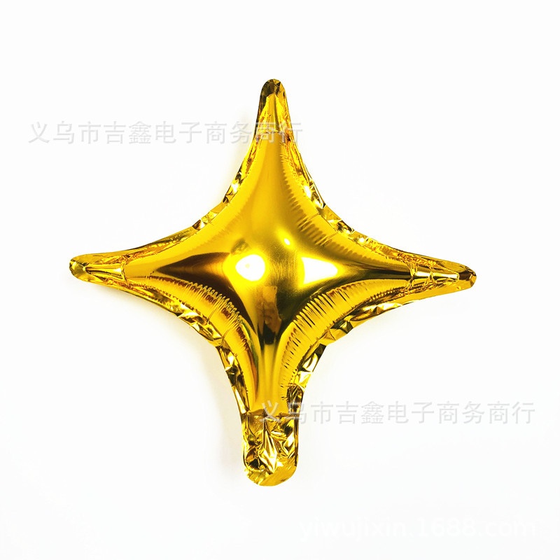 10寸四角星 金色