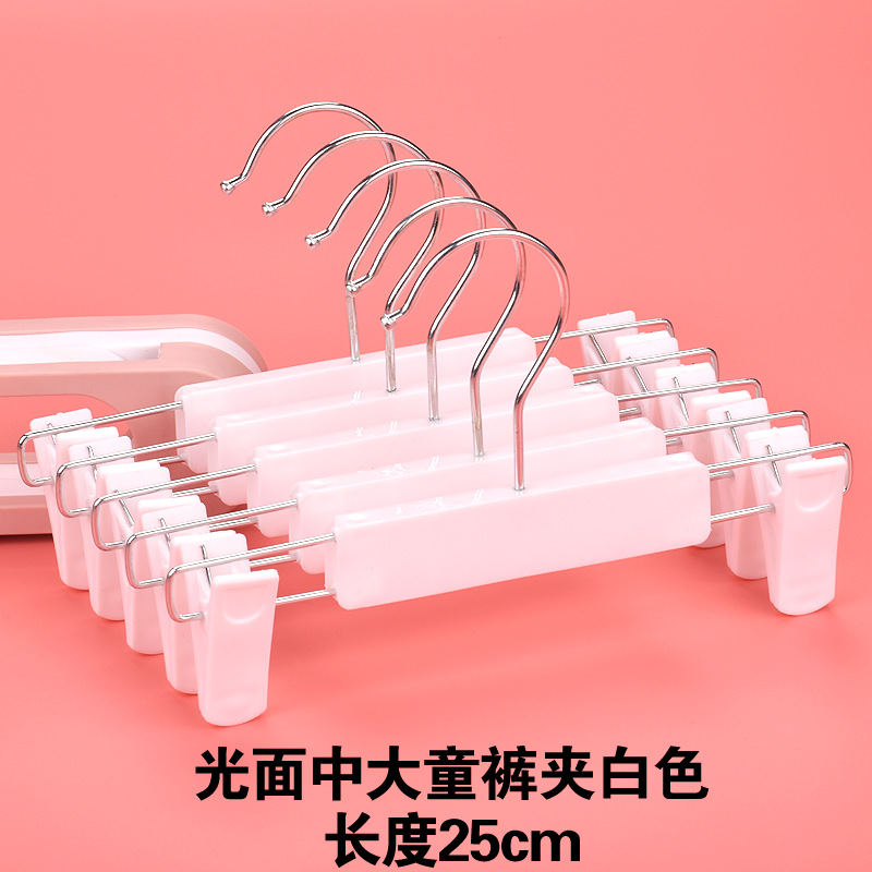光面中大童裤夹白色