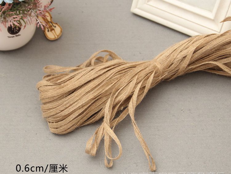 原色渔网丝麻织带