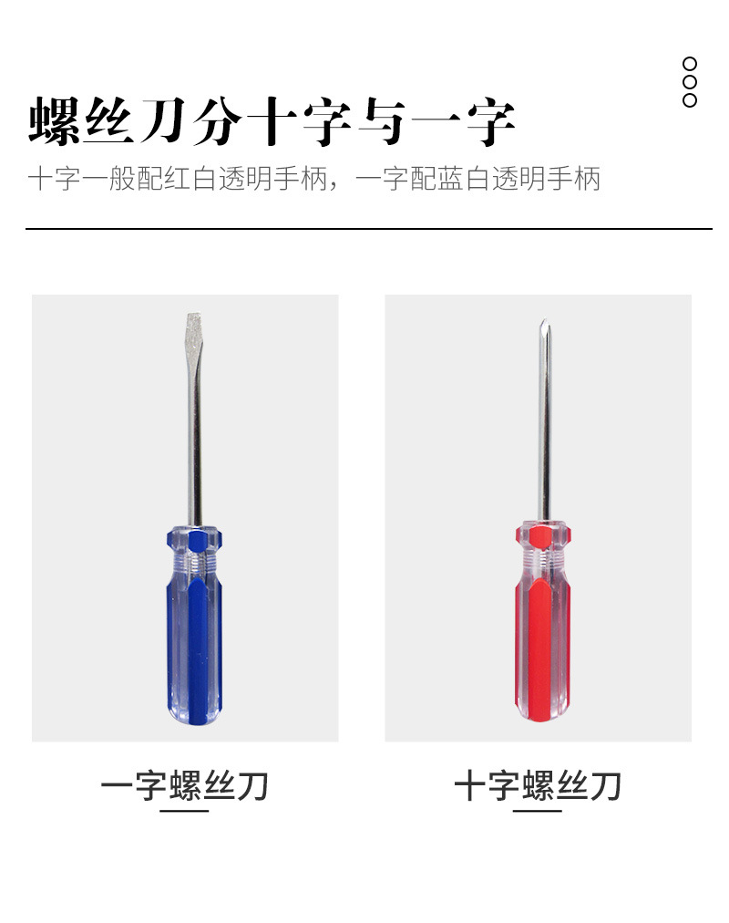 十字螺丝刀一字螺丝刀