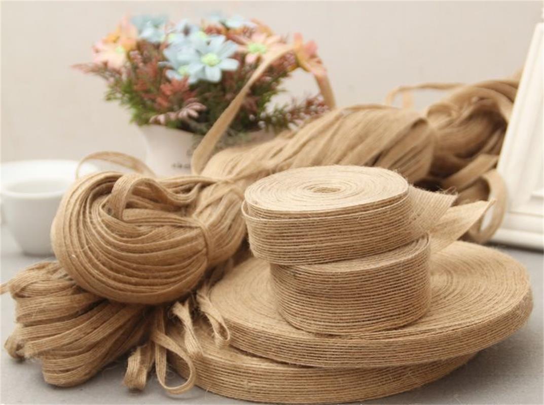 原色渔网丝麻织带