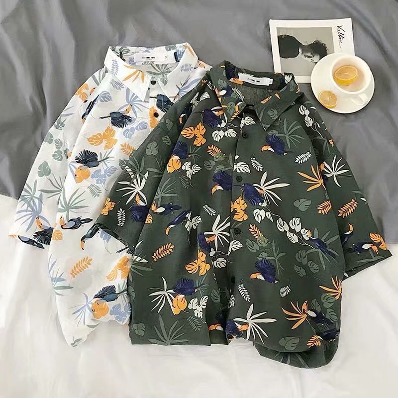 109花鸟#白 黄 墨绿P15 M-3XL (10)