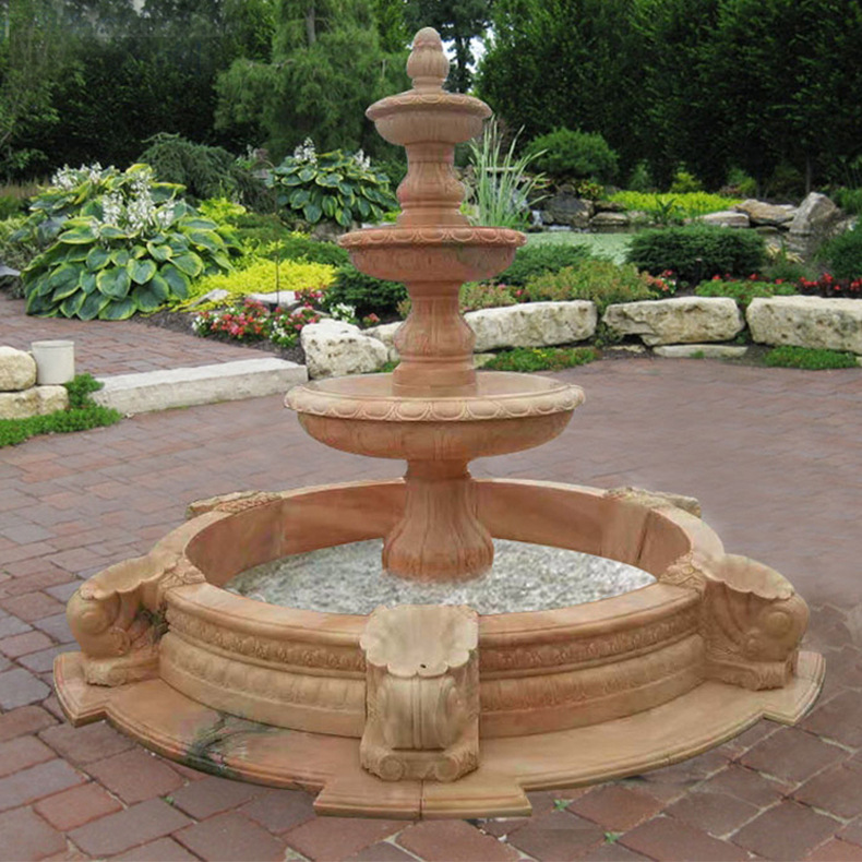 公园石雕水景喷泉