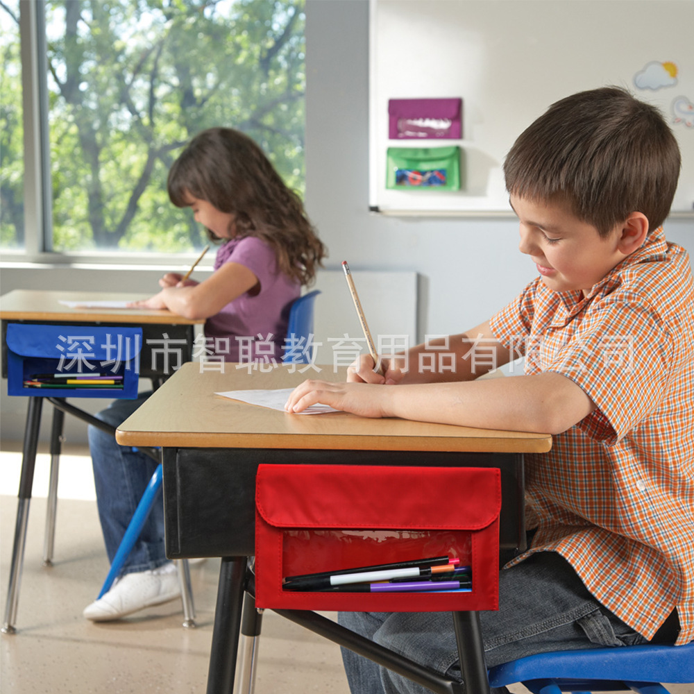 四方形磁条挂袋蓝色-4