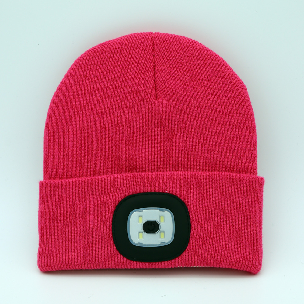 儿童款玫红色帽子